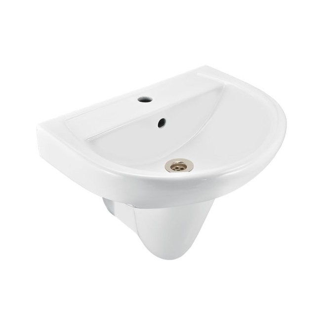 Wall Hung Basin with Half Padestal