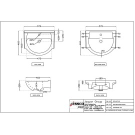 Semi Recessed Basin