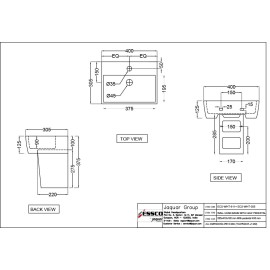 Wall Hung Basin With Half Pedestal